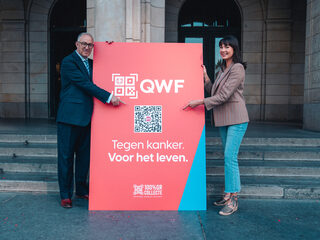 Emmely de Wilt en burgemeester Aboutaleb openen KWF Collecteweek in Rotterdam