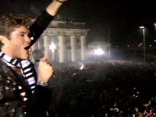 David Hasselhoffs legendarische optreden op de Berlijnse Muur