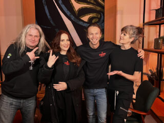 Simone Simons en Mark Jansen van Epica te gast in De Keiharde Pödcast