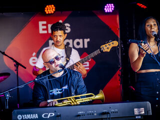 Philip Lassiter speelt funky livesessie voor NPO Radio 2 op North Sea Jazz