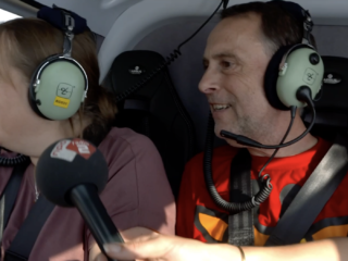 Spectaculaire helikoptervlucht voor Robin en Marlies