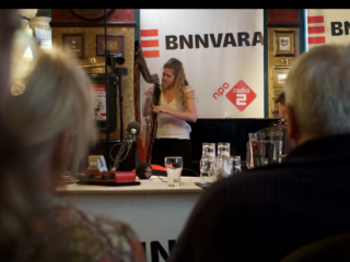 Michelle Sweegers en haar elektrische harp