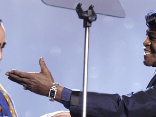 James Brown en Luciano Pavarotti zingen samen It's a Man's Man's Man's World