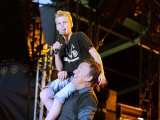 Arno zong als 13-jarige samen met Bruce Springsteen op Pinkpop