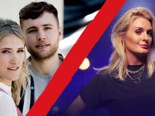 Suzan & Freek en Miss Montreal treden op in de tuin van Paleis Soestdijk