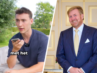 TikTokker Thibo doet er alles aan om een knuffel van de koning te krijgen