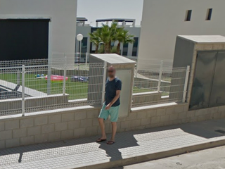 Jeroen werd op één van de meest verdrietige momenten vastgelegd voor Street View