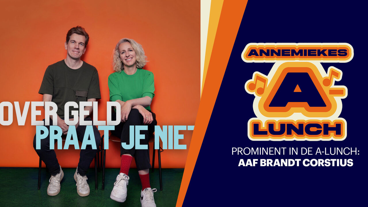 Podcastmakers Aaf en Vincent praten over geld in Over Geld Praat je