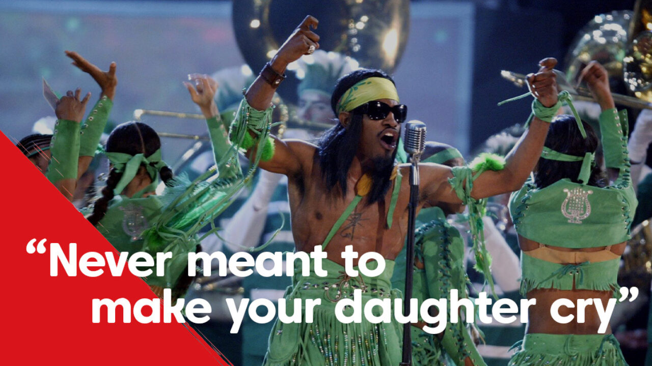 In Ms. Jackson vertelt Outkasts André 3000 zijn kant van het verhaal