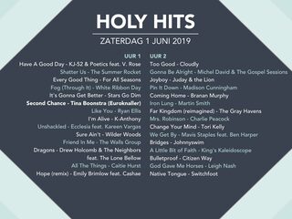 Playlist Holy Hits 1 juni 2019