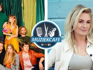 Darlyn en Miss Montreal in de studio bij Muziekcafé