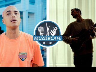 The Cool Quest en David Benjamin in de studio bij Muziekcafé