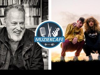 Jack Poels en Micah & Julia in de studio bij Muziekcafé