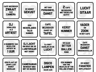 Speel mee met de Top 2000 Bingo