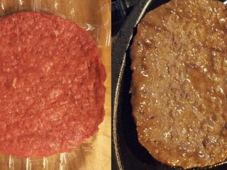 Waarom worden ronde hamburgers ovaal in de pan?