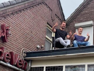 Hein en Niek gaan elf dagen op een dak zitten voor Stichting ALS