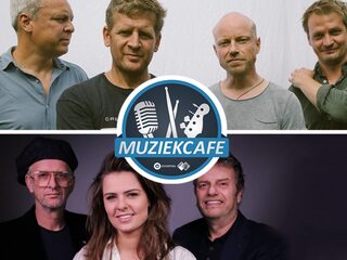Racoon en Mell & Vintage Future live bij Muziekcafé in de studio