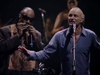 Sting en Stevie Wonder zingen samen 'Fragile' live