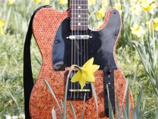 Luisteraar bouwt gitaar van 3100 stempotloden