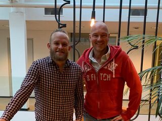 Wouter op werkbezoek bij kamerlid Peter Kwint