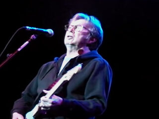 Eric Clapton, Tom Jones en Van Morrison samen op het podium