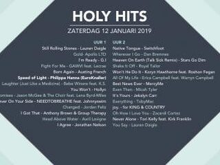 Playlist Holy Hits 12 januari 2019