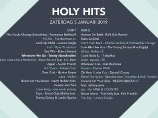 Playlist Holy Hits 5 januari 2019
