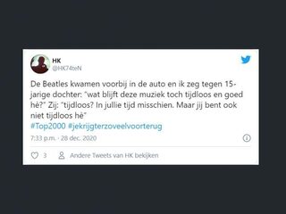 Dit zegt Twitterend Nederland over de NPO Radio 2 Top 2000