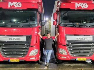 Vrachtwagenchauffeur Jeroen staat in Engeland te wachten