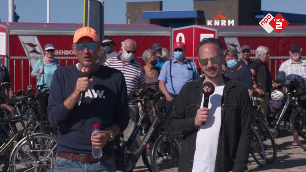 Wouter en Frank collecteren voor KWF op Schiermonnikoog NPO Radio 2