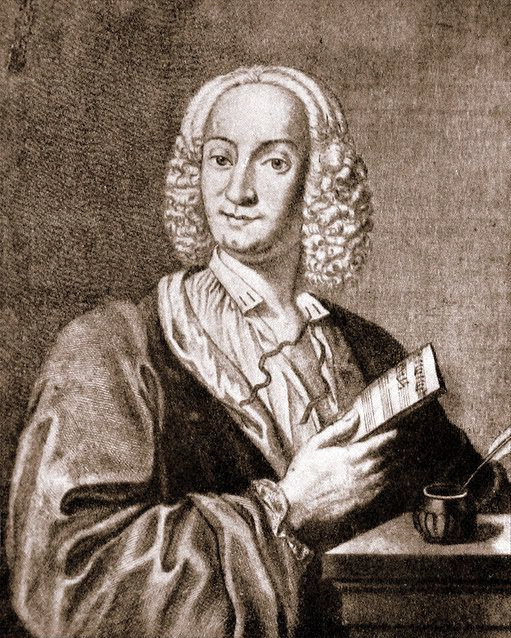 Een gravure van Antonio Vivaldi uit 1725.