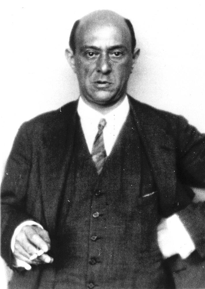 Componist Arnold Schönberg.