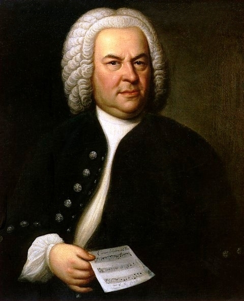 Het portret dat Elias Gottlieb Haussmann van Bach maakte.