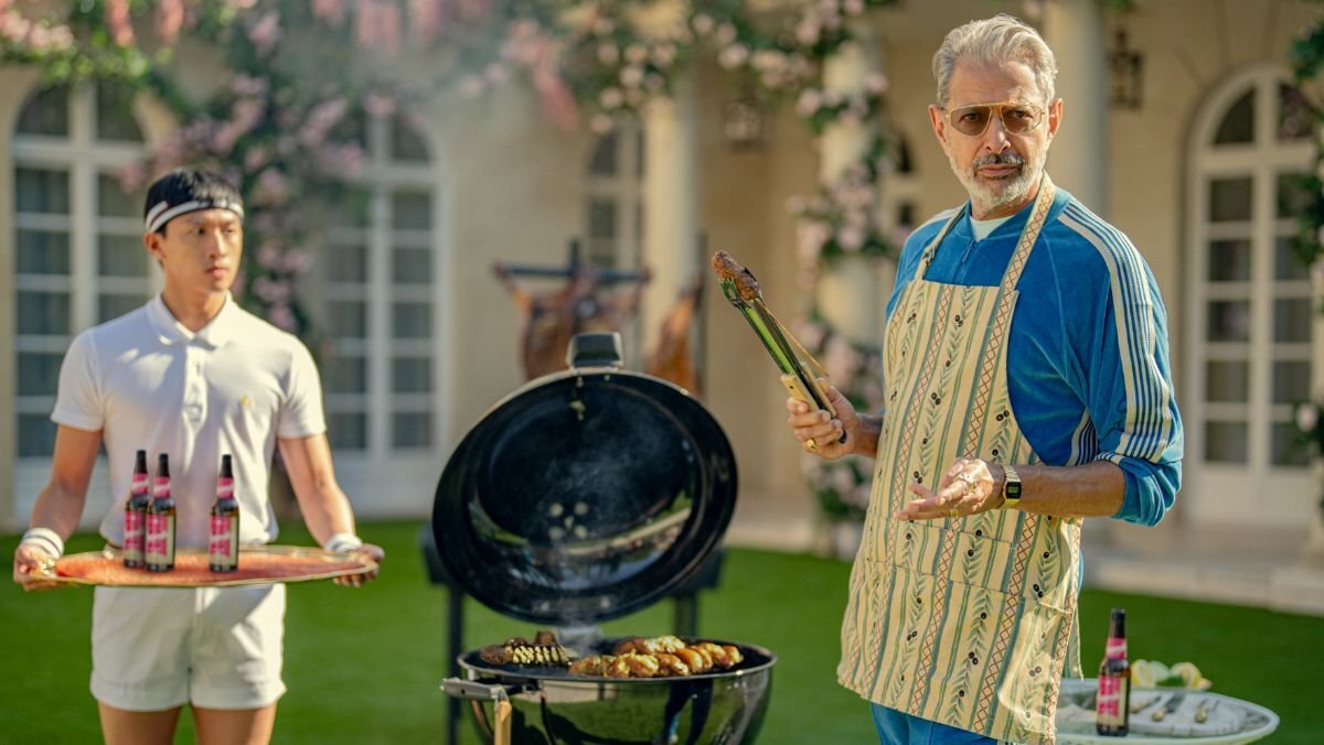 Jeff Goldblum als oppergod Zeus in Kaos