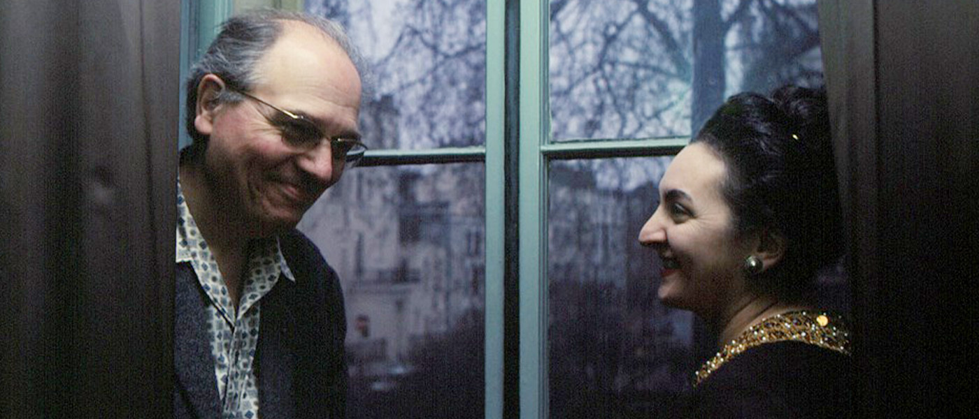 Componist Olivier Messiaen en zijn tweede vrouw, Yvonne Loriod