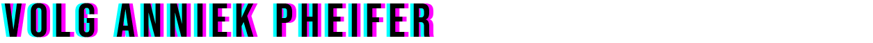 Volg Anniek Pheifer via onderstaande knoppen