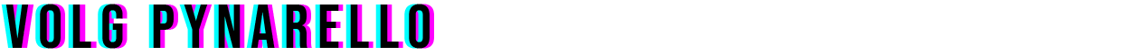 Volg Pynarello via onderstaande knoppen