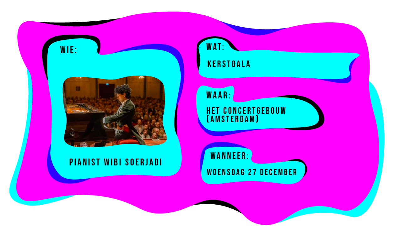 Wie: Pianist Wibi Soerjadi. Wat: Kerstgala. Waar: Het Concertgebouw Amsterdam. Wanener: woensdag 27 december 2023.