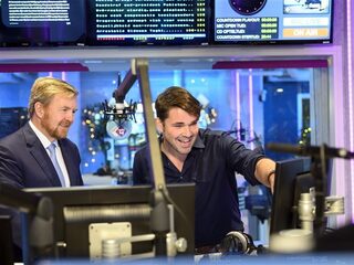Werkbezoek Koning Willem-Alexander bij NPO Radio 4