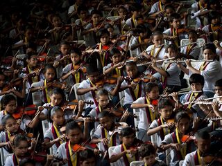 El Sistema doet (omstreden) poging tot record grootste orkest