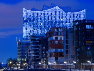 Elbphilharmonie Hamburg 'vaccinatiecentrum'