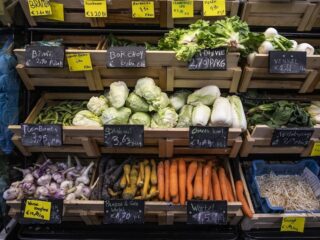 Spelen met je eten: orkest van groenten staat in het Guinness Book of Records