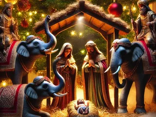 Olifanten in plaats van kamelen? Kunsthal Rotterdam toont 100 bijzondere kerststallen