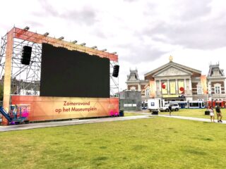 Concerten op groot scherm op het Museumplein