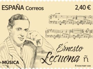 Postzegel van componist Ernesto Lecuona