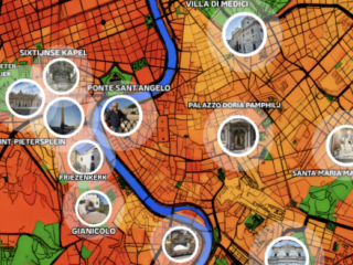 Interactieve kaart van Tussen Hemel en Aarde in Rome