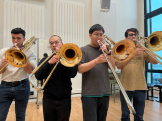 Op bezoek bij de tromboneklas van het Koninklijk Conservatorium Den Haag