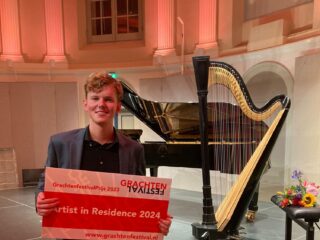 Harpist Joost Willemze wint GrachtenfestivalPrijs 2023