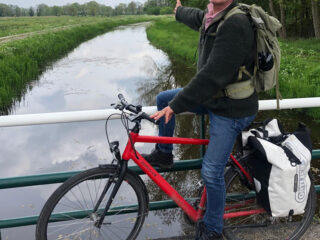 Lex Bohlmeijer fietst door het Groene Hart