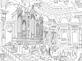 Jan Rothuizen tekent het Concertgebouw vanuit een nieuw perspectief